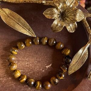 💎Tiger Eye Beaded Bracelet Gemstone In 10MM